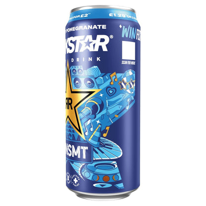Rockstar Blueberry Pomegranate Acai Energy Drink 500ml - UK Food & Drink - 4060800307767