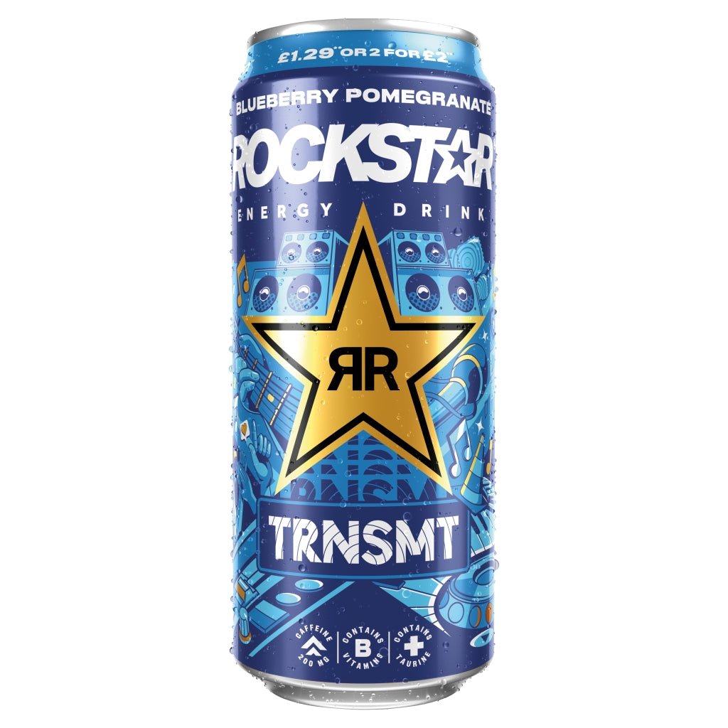 Rockstar Blueberry Pomegranate Acai Energy Drink 500ml - UK Food & Drink - 4060800307767