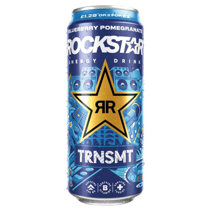 Rockstar Blueberry Pomegranate Acai Energy Drink 500ml - UK Food & Drink - 4060800307767