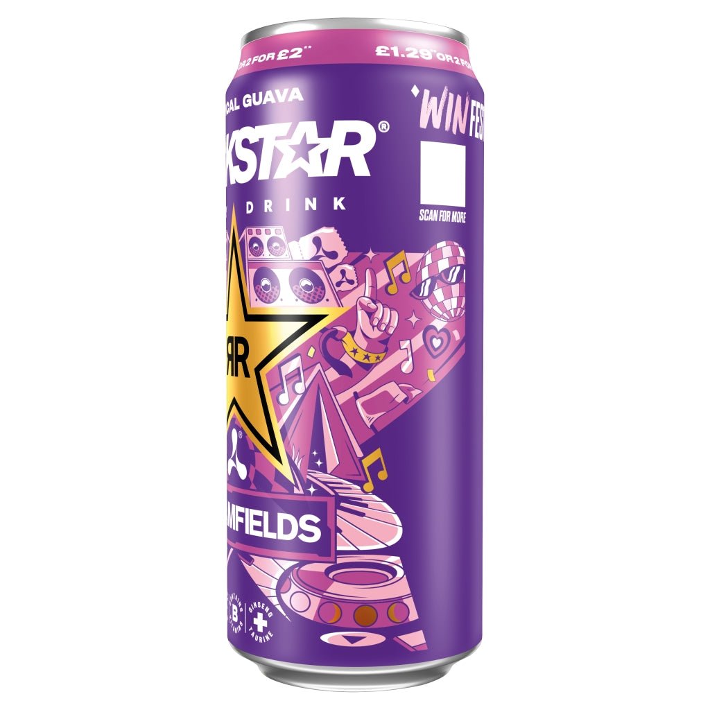 Rockstar Tropical Guava Energy Drink 500ml - UK Food & Drink - 4060800307750