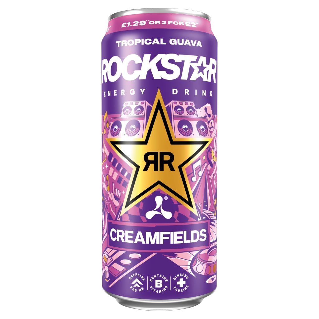 Rockstar Tropical Guava Energy Drink 500ml - UK Food & Drink - 4060800307750