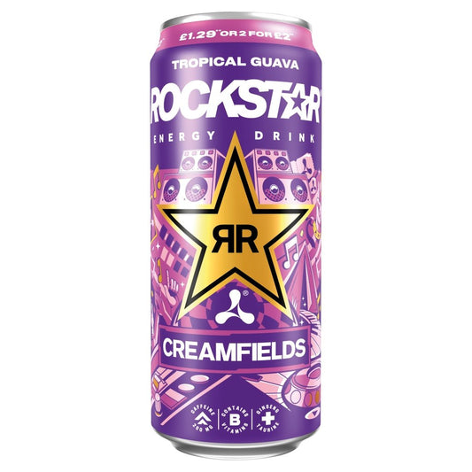 Rockstar Tropical Guava Energy Drink 500ml - UK Food & Drink - 4060800307750