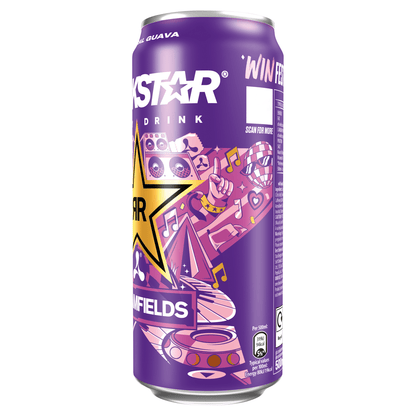 Rockstar Tropical Guava Energy Drink 500ml - UK Food & Drink - 5000382024255