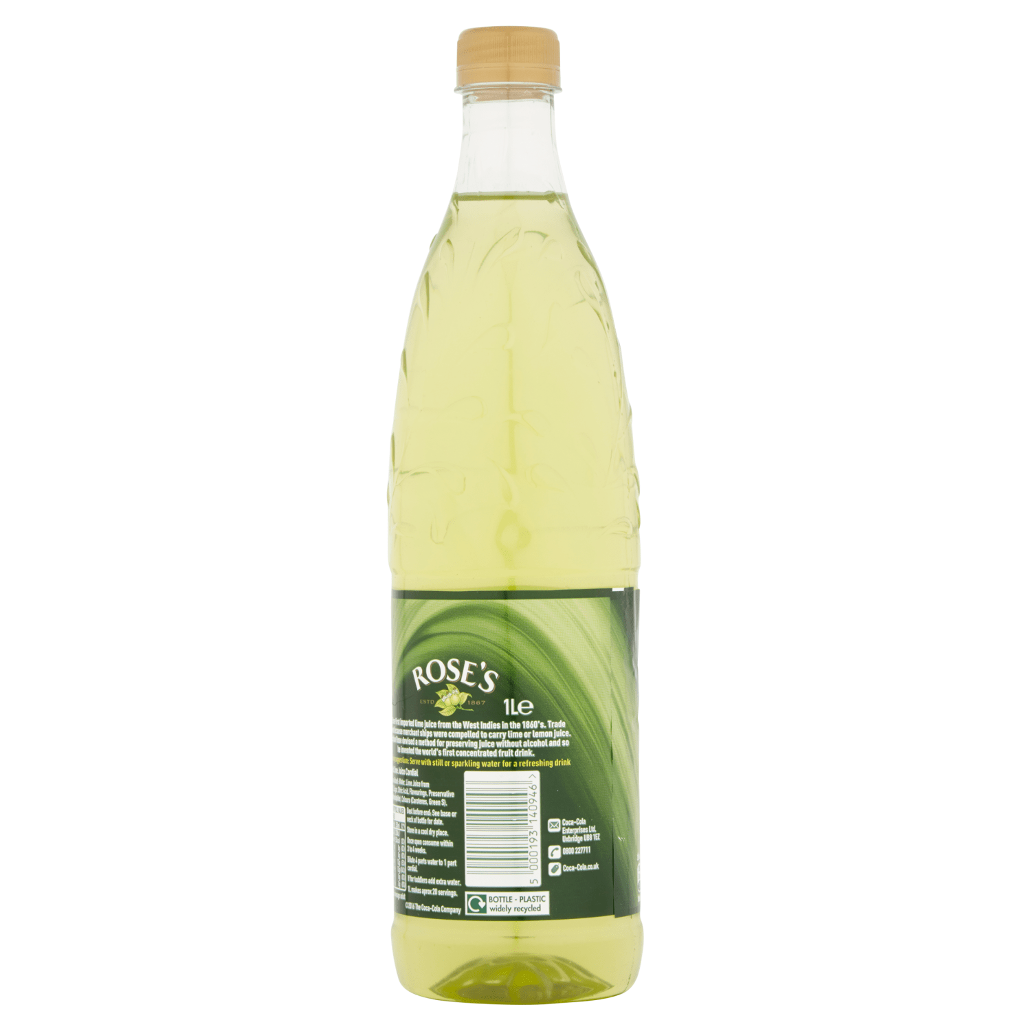 Rose's Lime Juice Cordial 1L - UK Food & Drink - 5000193140946
