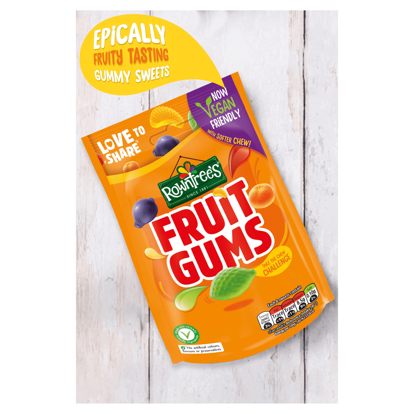 Rowntree's Fruit Gums 150g - UK Food & Drink - 8445290019530
