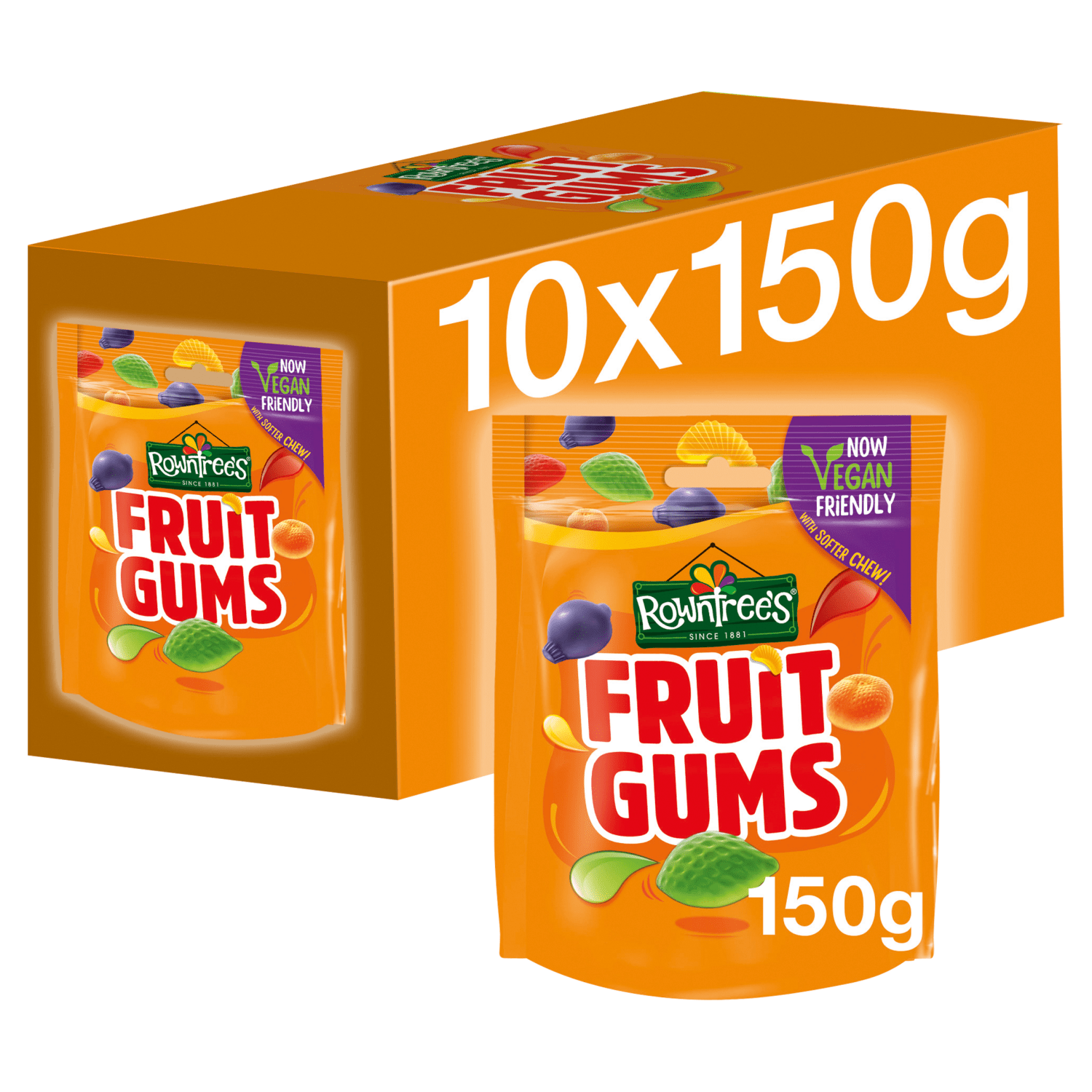 Rowntree's Fruit Gums 150g - UK Food & Drink - 8445290019530