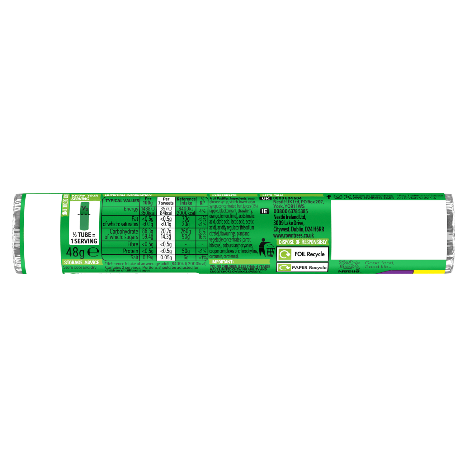 Rowntree's Fruit Pastilles 48g - UK Food & Drink - 8445291194595