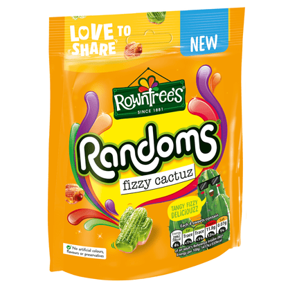Rowntree's Randoms Fizzy Cactuz 130g - UK Food & Drink - 8593893789449