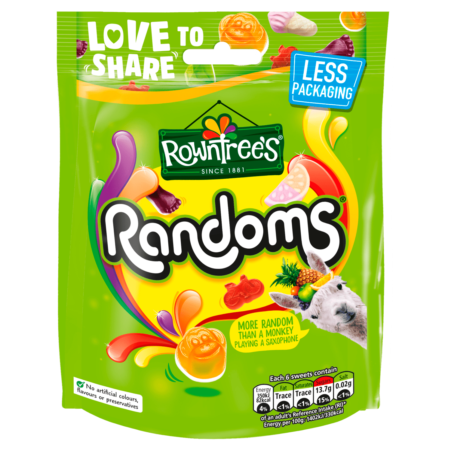 Rowntree's Randoms Sweets Sharing Bag 150g - UK Food & Drink - 8593893751743