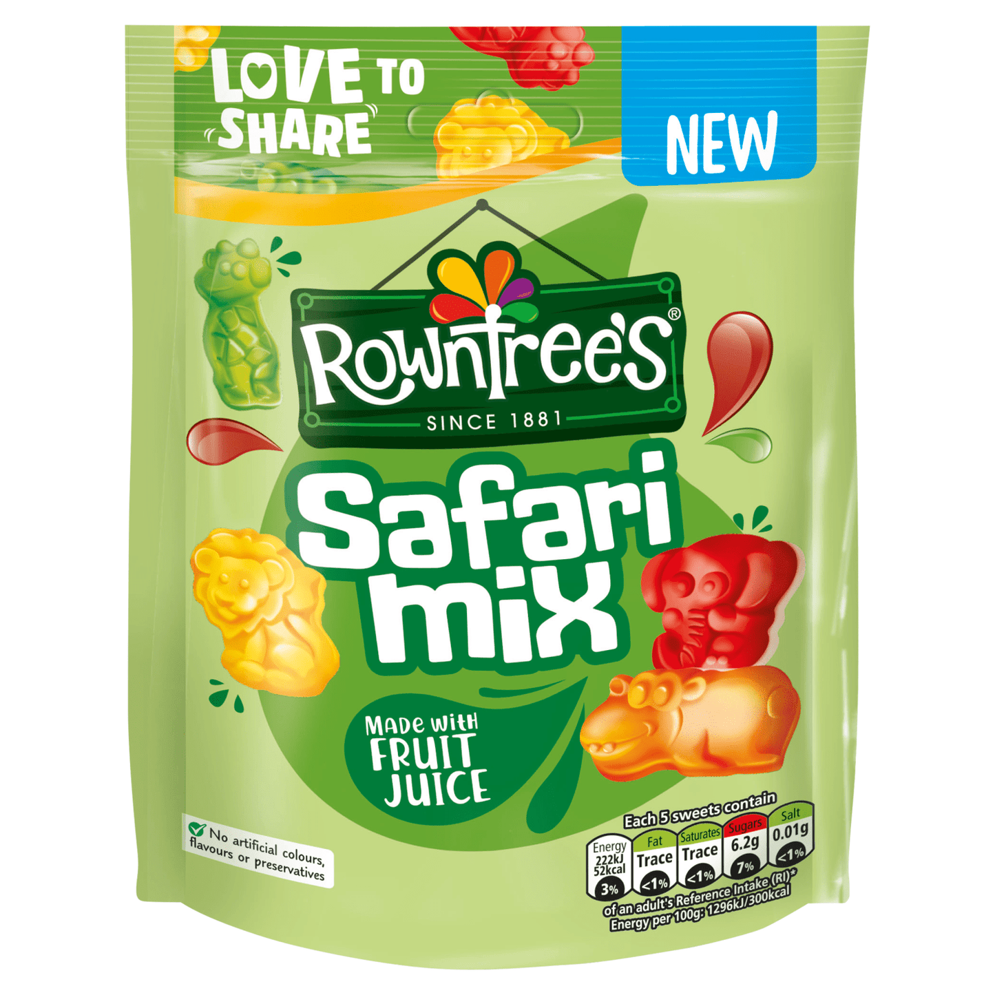 Rowntree's Safari Mix 115g - UK Food & Drink - 8593893786035