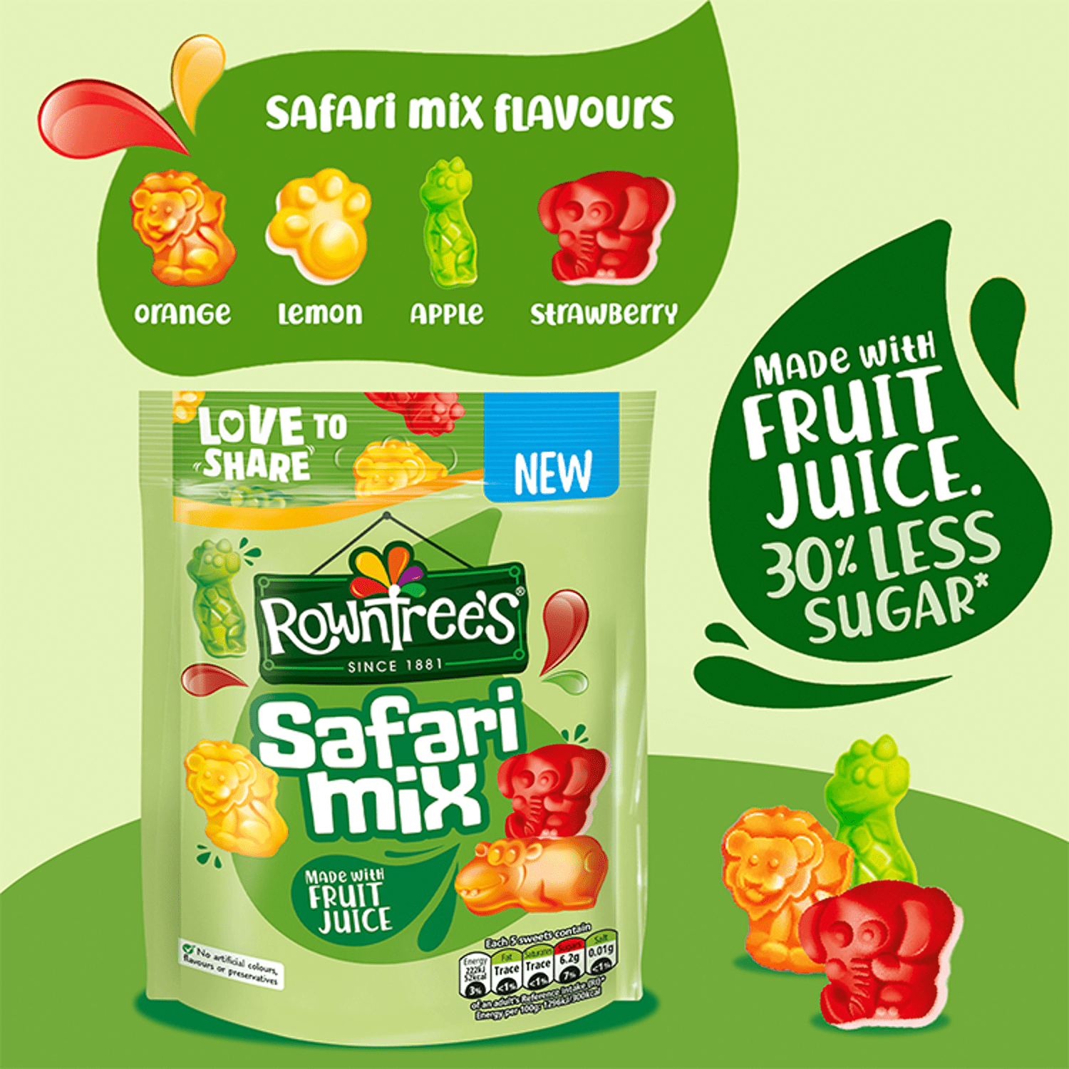 Rowntree's Safari Mix 115g - UK Food & Drink - 8593893786035