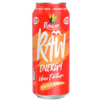 Rubicon Raw Energy Peach & Apricot Pm 1.19 500Ml - UK Food & Drink - 5000382124931