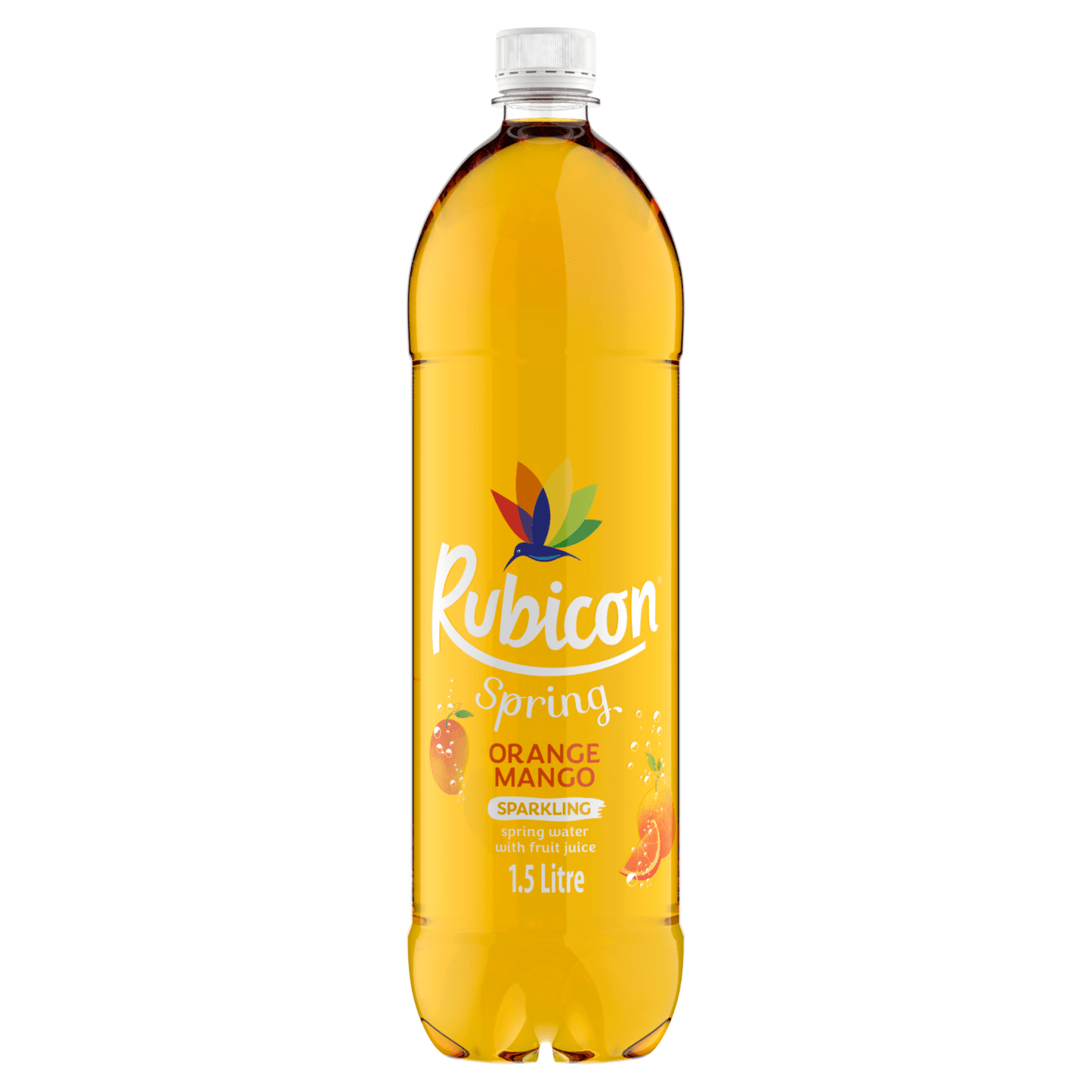 Rubicon Spring Orange Mango Flavoured Sparkling Spring Water 1.5L - UK Food & Drink - 5000382104407