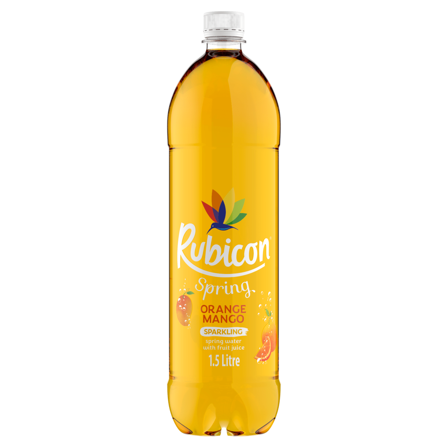 Rubicon Spring Orange Mango Flavoured Sparkling Spring Water 1.5L - UK Food & Drink - 5000382104407