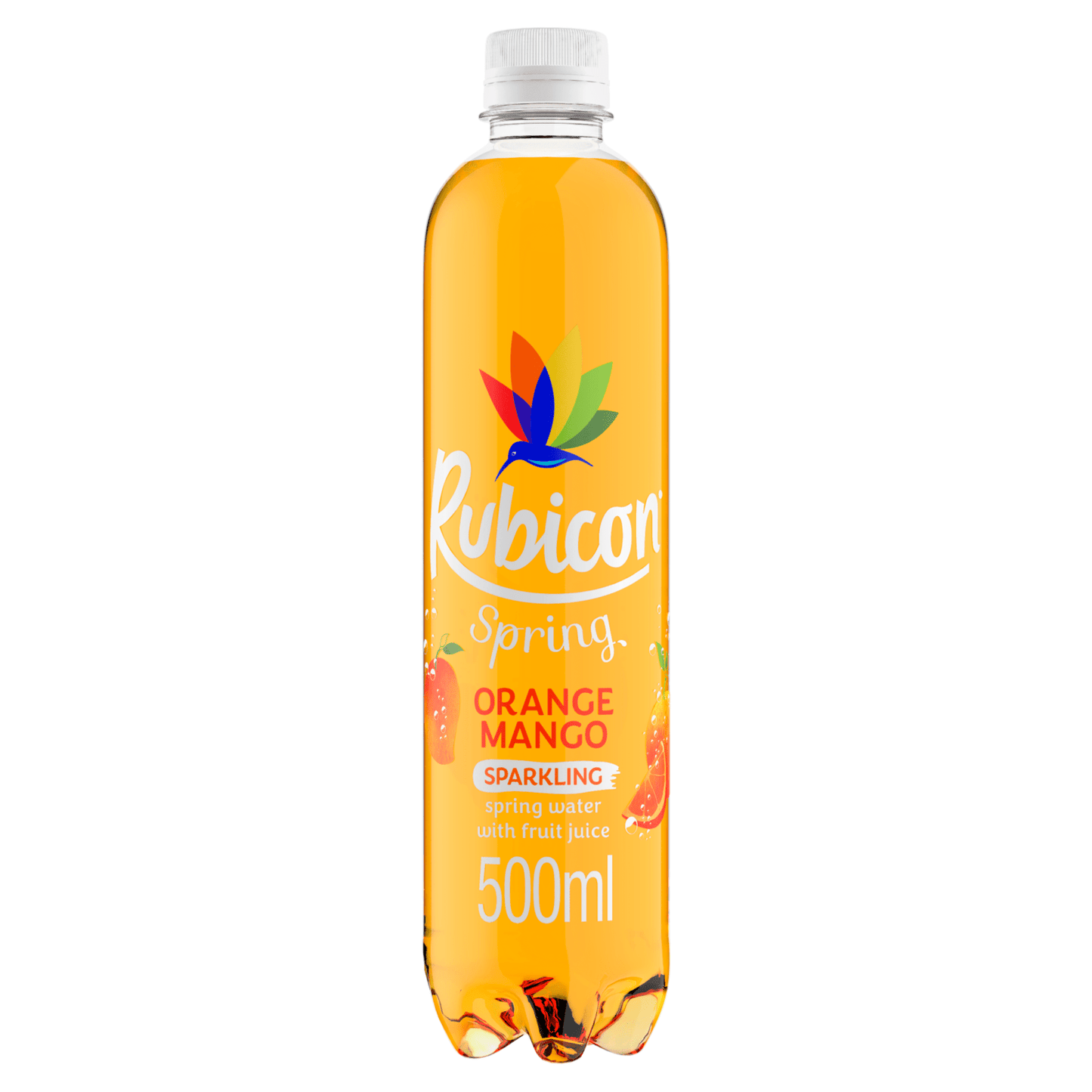 Rubicon Spring Orange Mango Flavoured Sparkling Spring Water 500ml - UK Food & Drink - 5000382102168