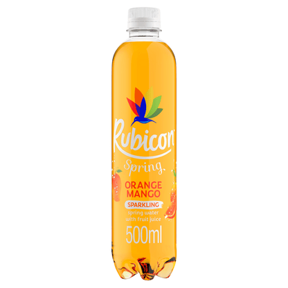 Rubicon Spring Orange Mango Flavoured Sparkling Spring Water 500ml - UK Food & Drink - 5000382102168