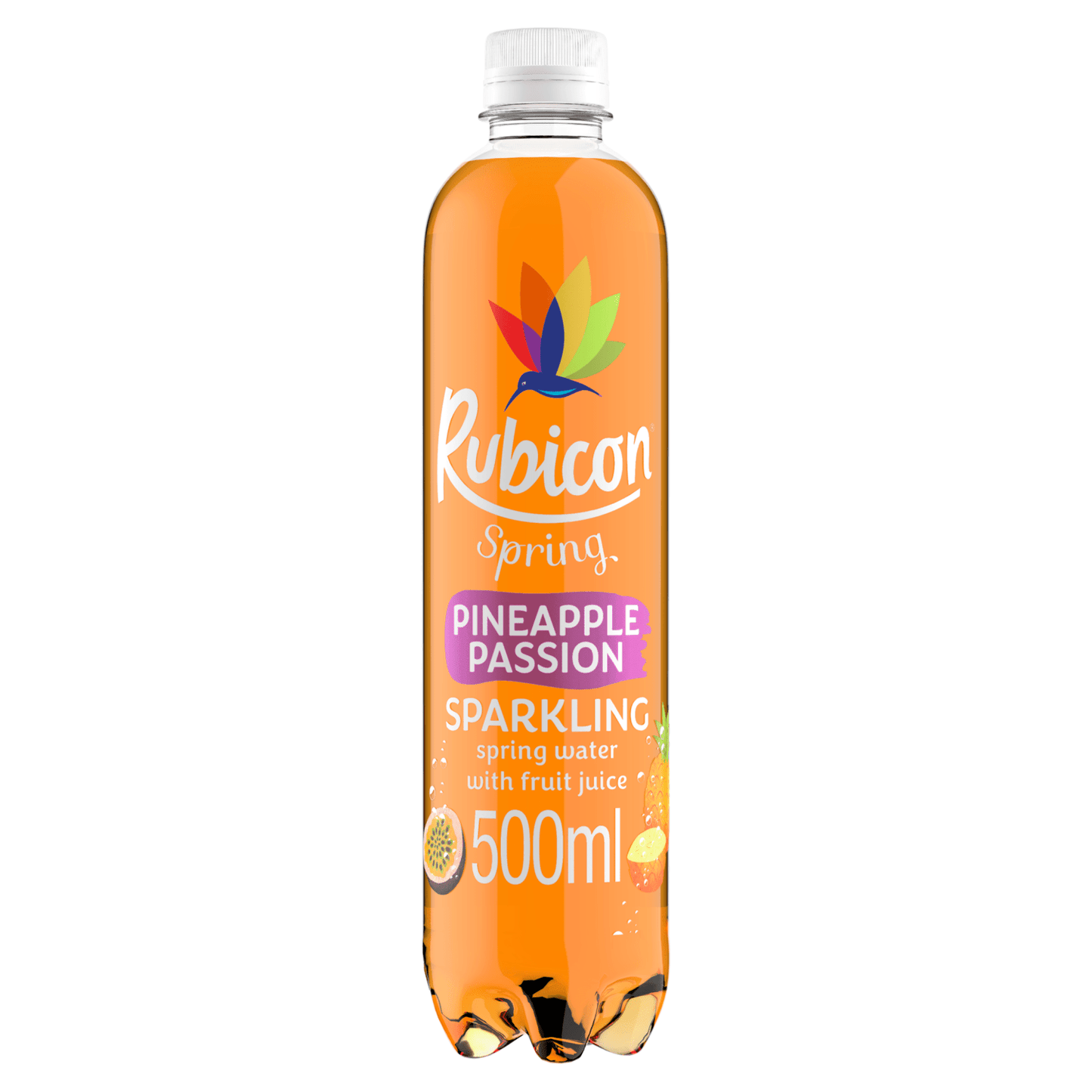 Rubicon Spring Pineapple Passion Flavoured Sparkling Spring Water 500ml - UK Food & Drink - 5000382111061
