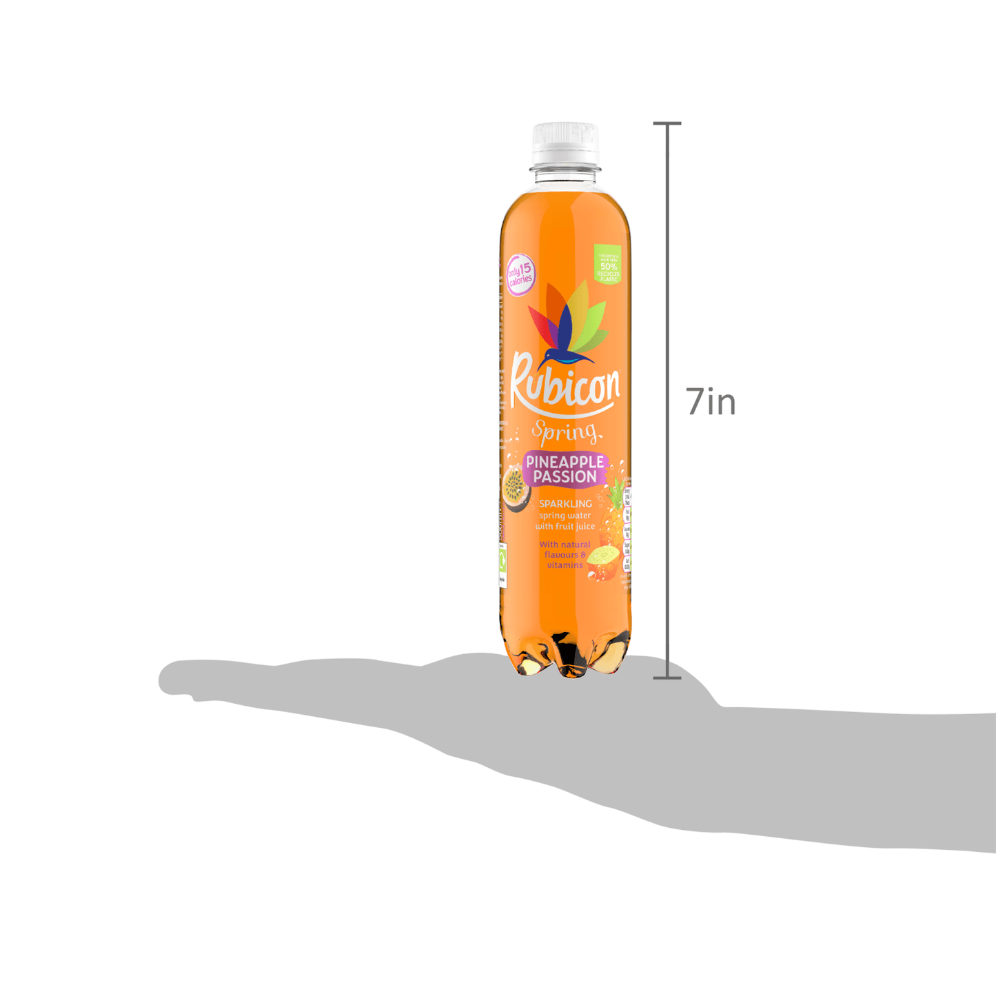 Rubicon Spring Pineapple Passion Flavoured Sparkling Spring Water 500ml - UK Food & Drink - 5000382111061