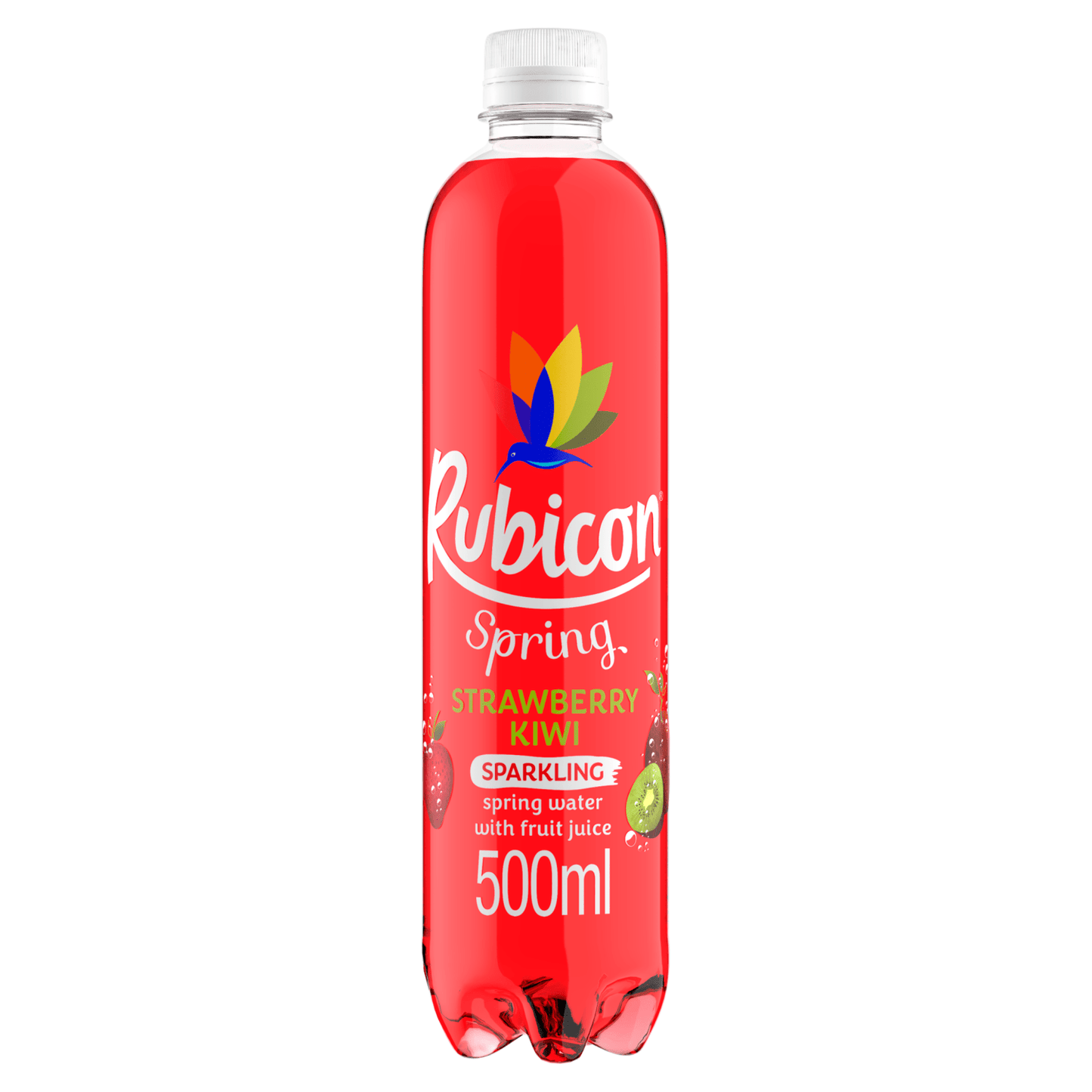 Rubicon Spring Strawberry Kiwi Flavoured Sparkling Spring Water 500ml - UK Food & Drink - 5000382102182