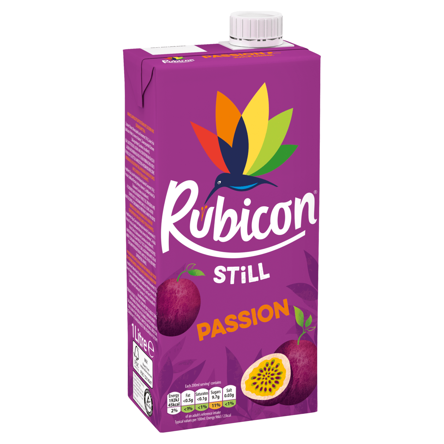 Rubicon Still Passion Juice Drink 1 Litre - UK Food & Drink - 5011898008011