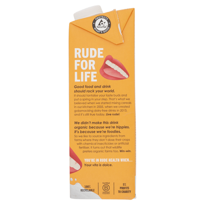 Rude Health Almond Organic 1L - UK Food & Drink - 5060120282019