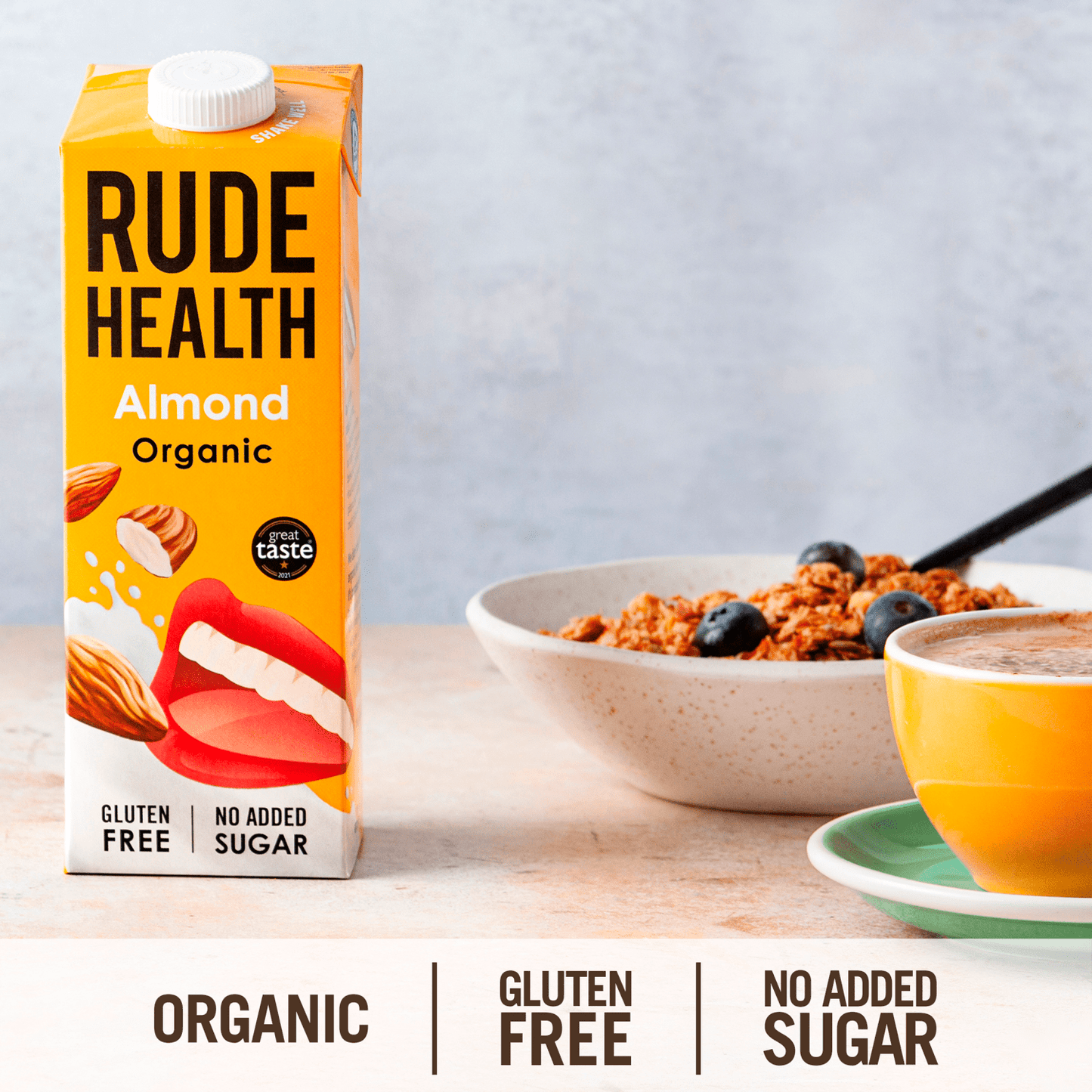 Rude Health Almond Organic 1L - UK Food & Drink - 5060120282019