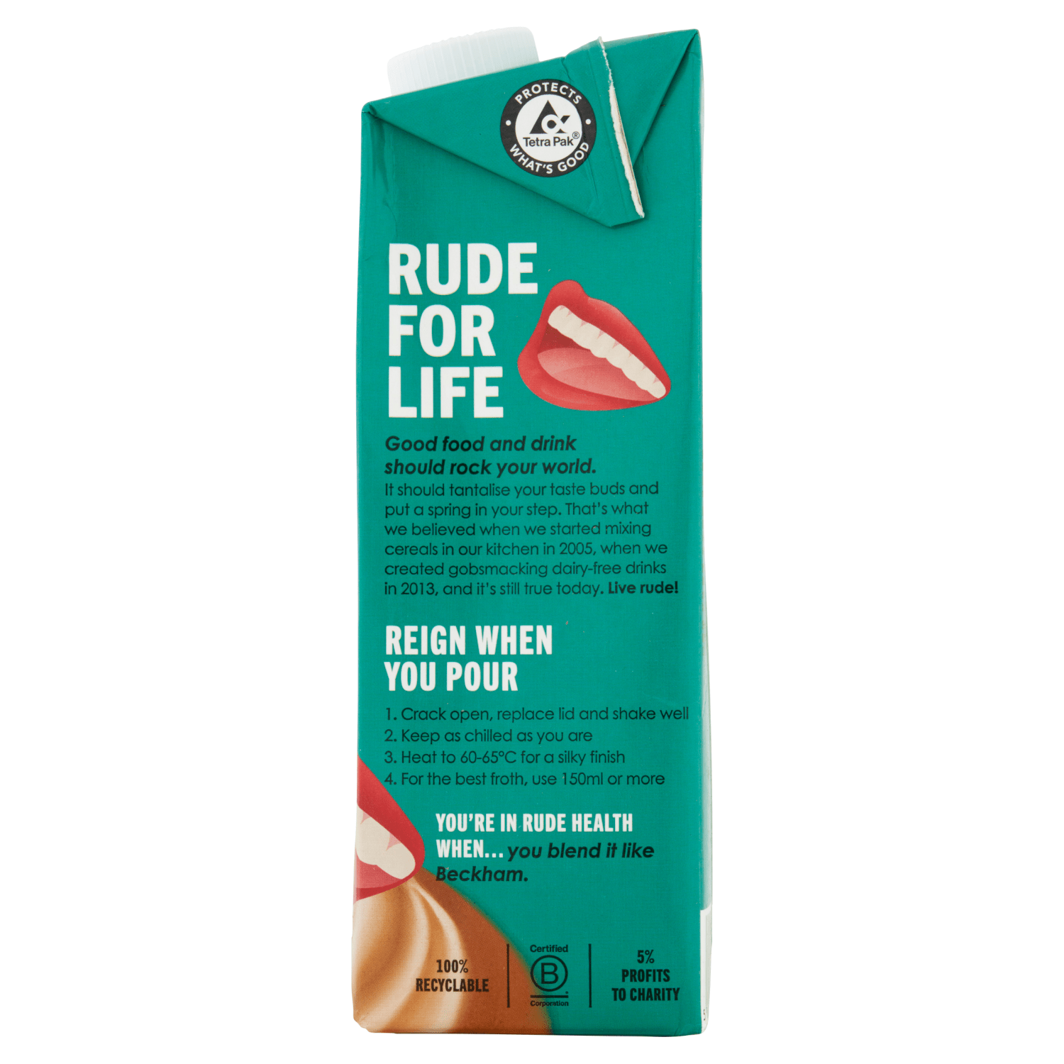 Rude Health Barista Soya Organic 1L - UK Food & Drink - 5060120285195