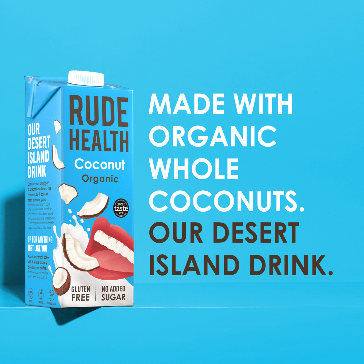Rude Health Coconut Organic 1L - UK Food & Drink - 5060120282347