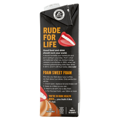 Rude Health Organic Barista Oat 1L - UK Food & Drink - 5060120285065