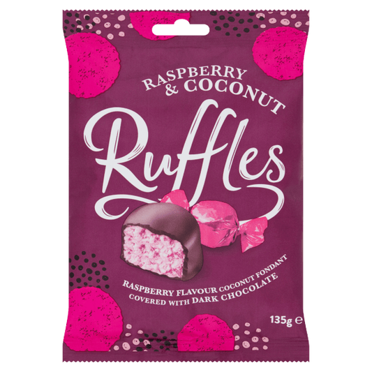 Ruffles Raspberry & Coconut 135g - UK Food & Drink - 5010511477173