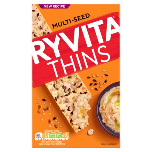 Ryvita Thins Multi - Seed 125g - UK Food & Drink - 5050974000822
