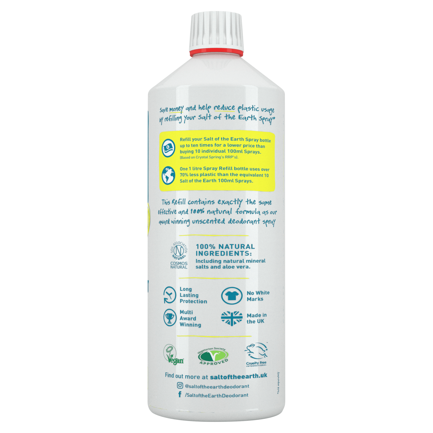 Salt Of the Earth Deodorant Spray Refill - UK Food & Drink - 5025452000342