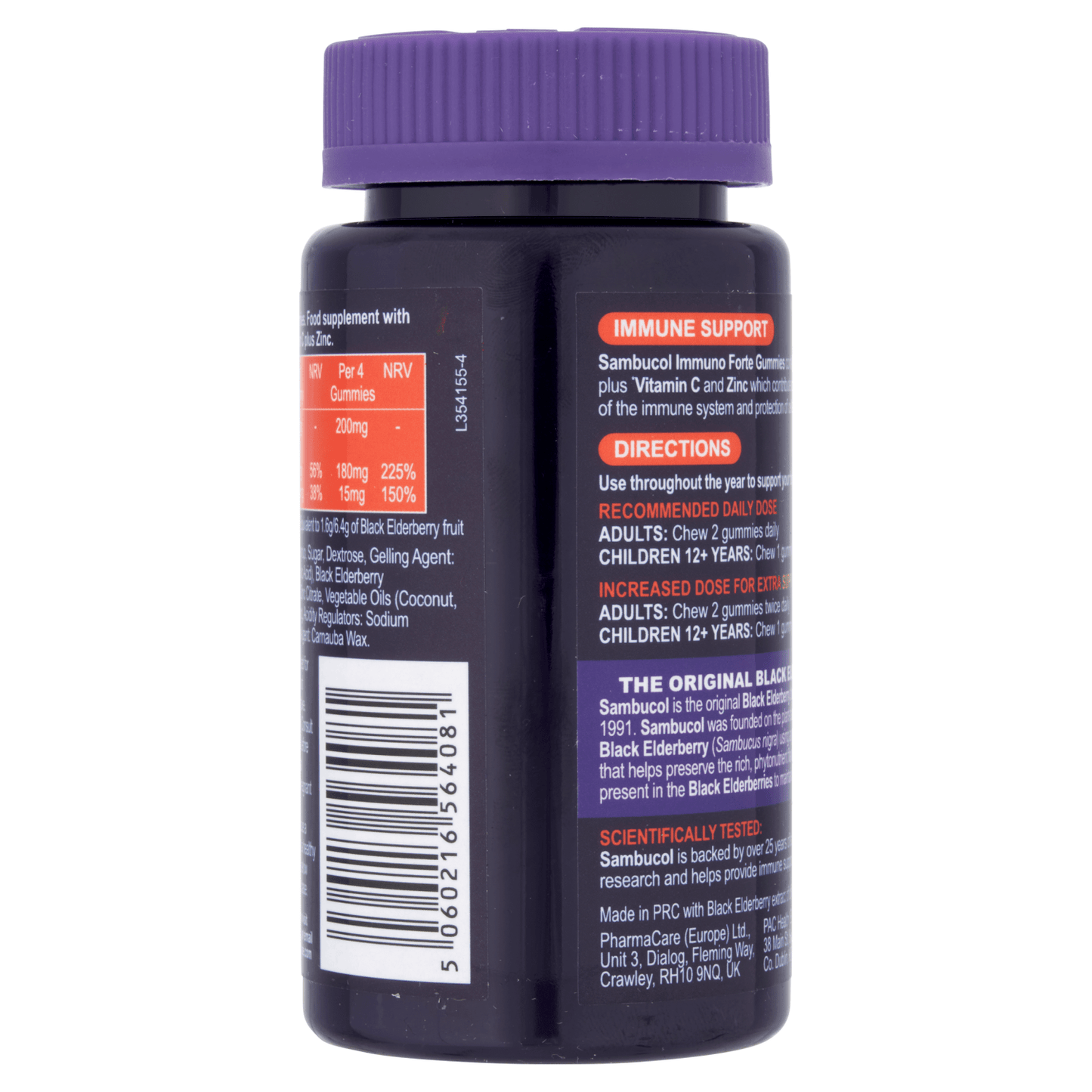 Sambucol Black Elderberry Immuno Forte 30 Gummies - UK Food & Drink - 5060216564081