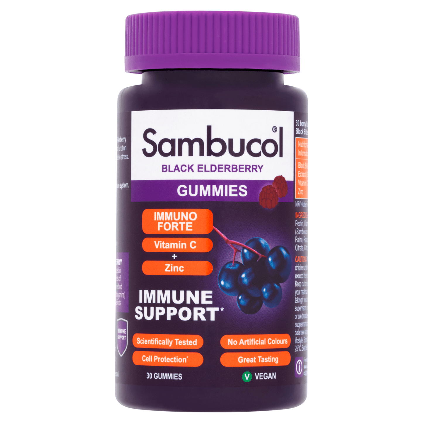 Sambucol Black Elderberry Immuno Forte 30 Gummies - UK Food & Drink - 5060216564081
