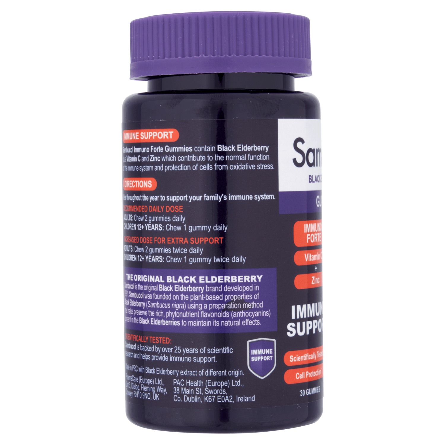 Sambucol Black Elderberry Immuno Forte 30 Gummies - UK Food & Drink - 5060216564081