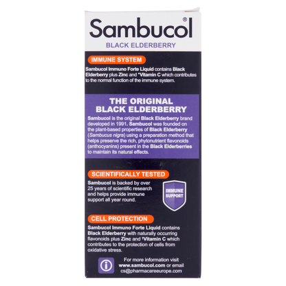 Sambucol Black Elderberry Immuno Forte Liquid 120ml - UK Food & Drink - 5060149820094