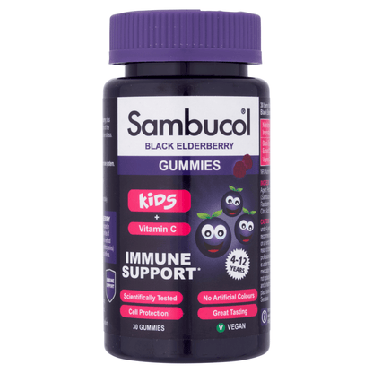 Sambucol Kids Black Elderberry 30 Gummies 4 - 12 Years - UK Food & Drink - 5060216564098
