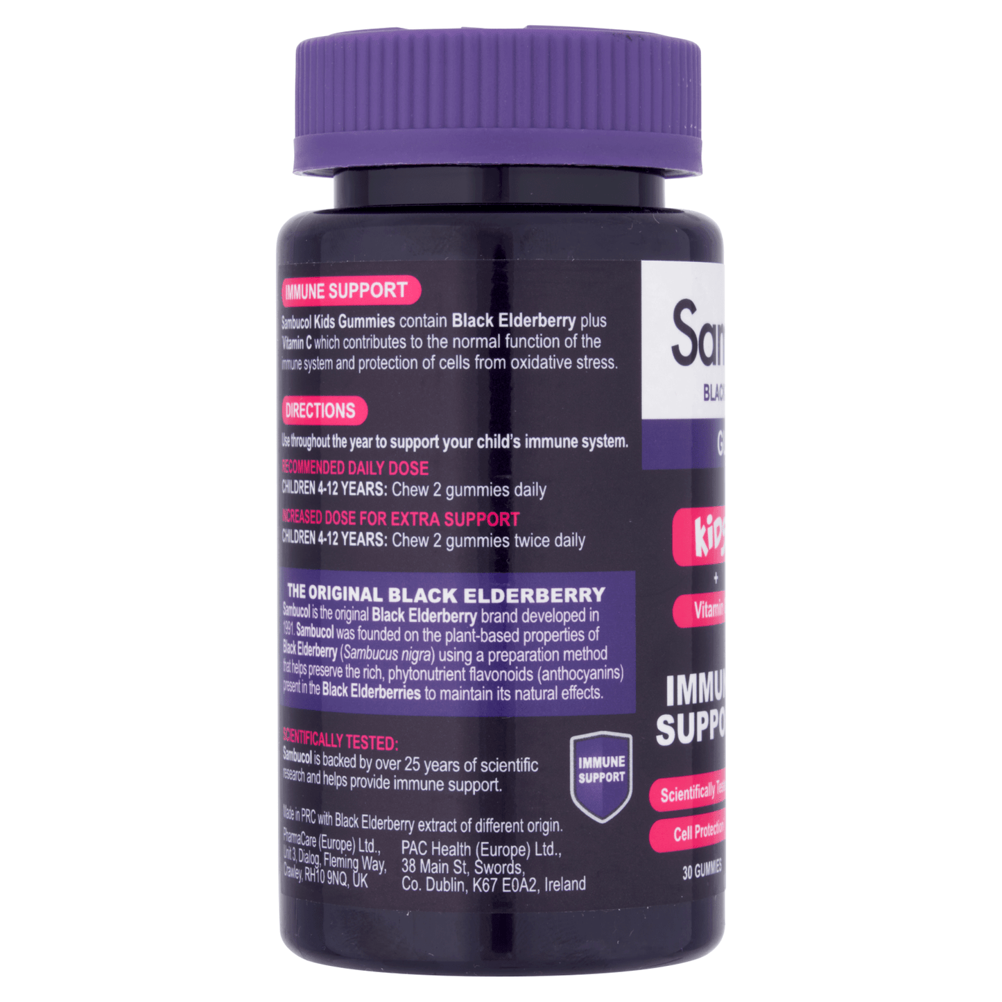Sambucol Kids Black Elderberry 30 Gummies 4 - 12 Years - UK Food & Drink - 5060216564098