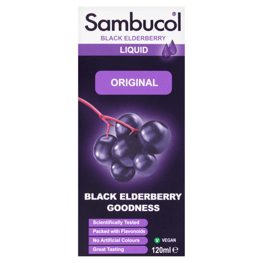 Sambucol Original Black Elderberry Liquid 120ml - UK Food & Drink - 5060216560151