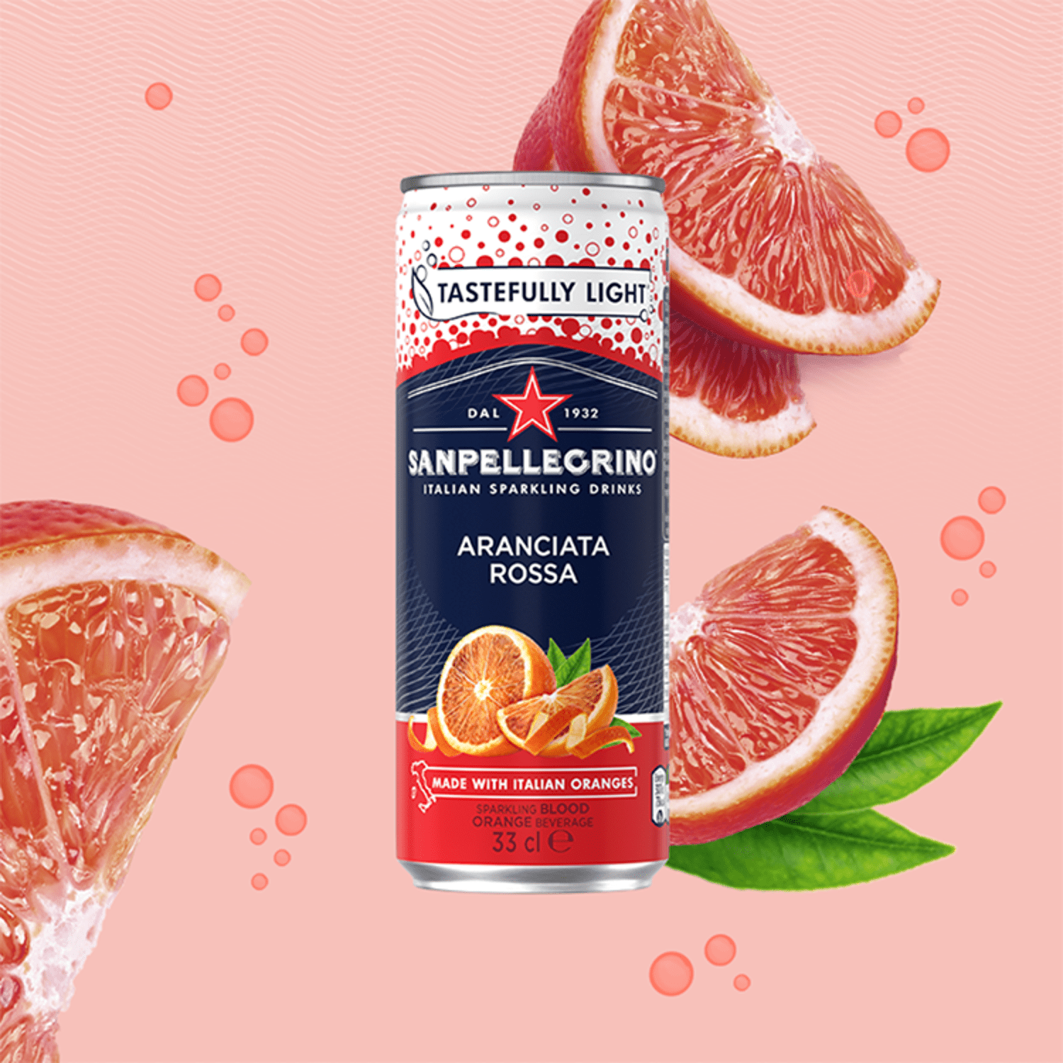 San Pellegrino Aranciata Rossa Sparkling Orange and Blood Orange Beverage 33cl - UK Food & Drink - 8002270586835