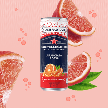 San Pellegrino Aranciata Rossa Sparkling Orange and Blood Orange Beverage 33cl - UK Food & Drink - 8002270586835