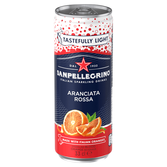 San Pellegrino Aranciata Rossa Sparkling Orange and Blood Orange Beverage 33cl - UK Food & Drink - 8002270586835