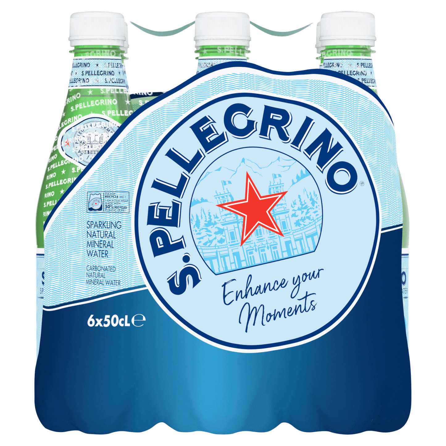 San Pellegrino Sparkling Natural Mineral Water 6x500ml - UK Food & Drink - 8002270126802