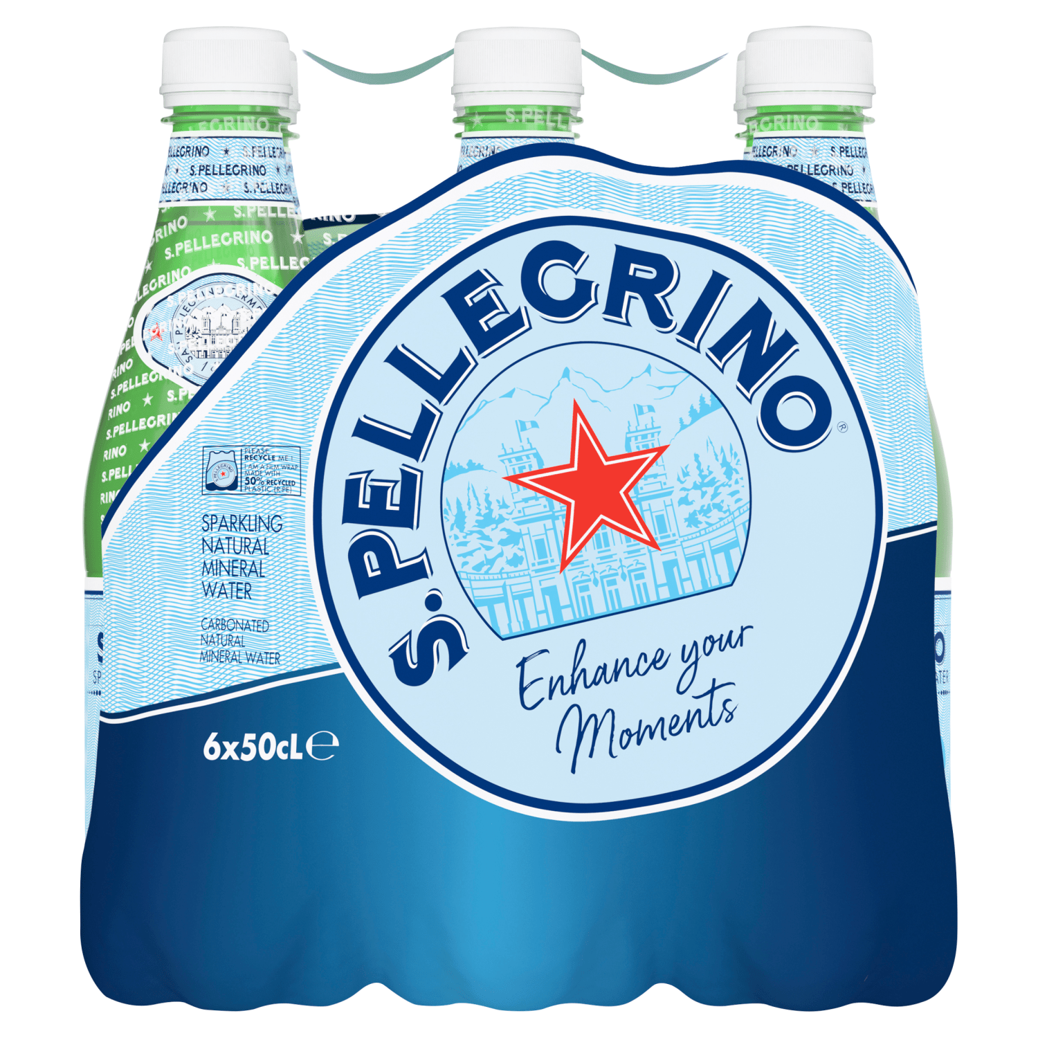 San Pellegrino Sparkling Natural Mineral Water 6x500ml - UK Food & Drink - 8002270126802