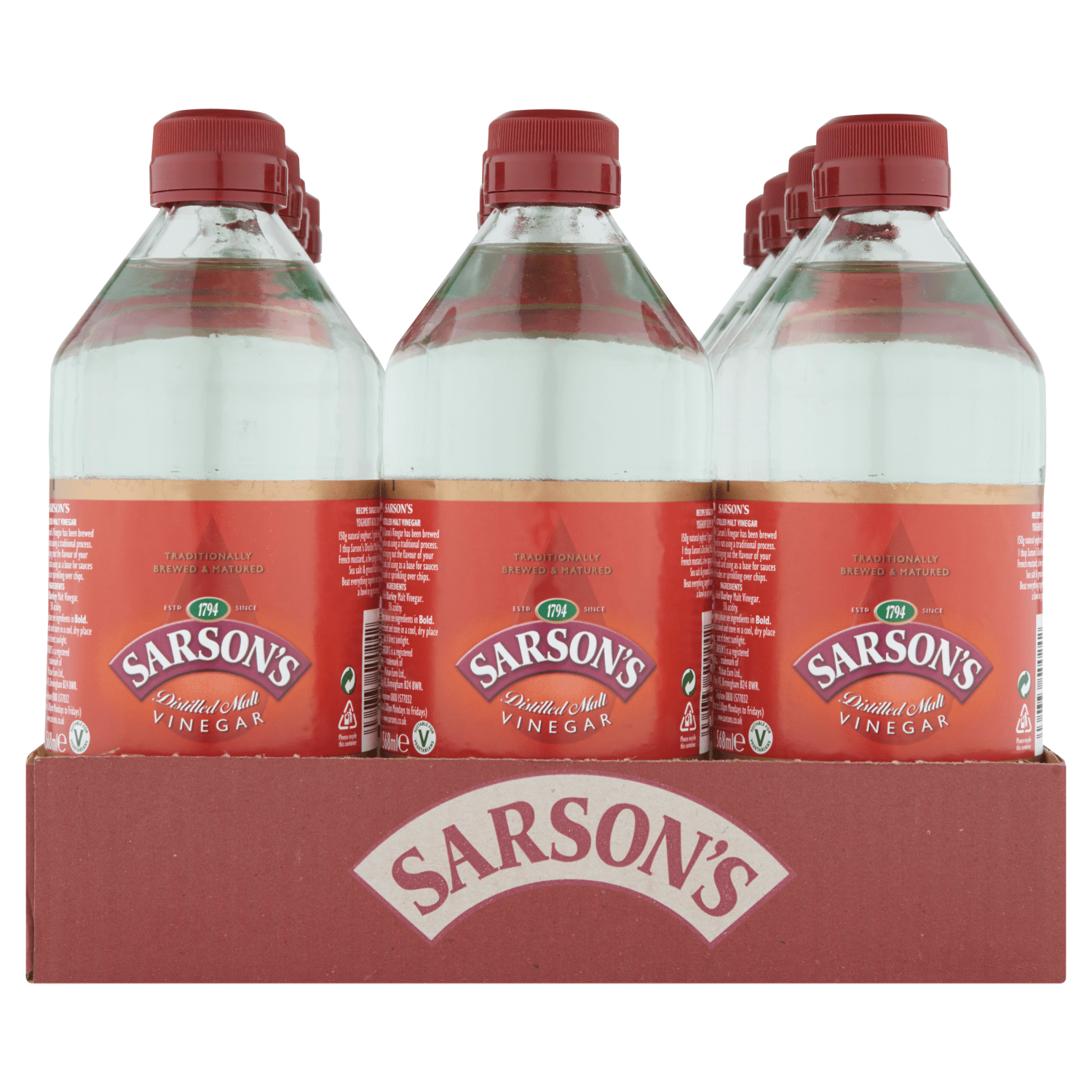 Sarson's Distilled Malt Vinegar 568ml - UK Food & Drink - 5060336500242