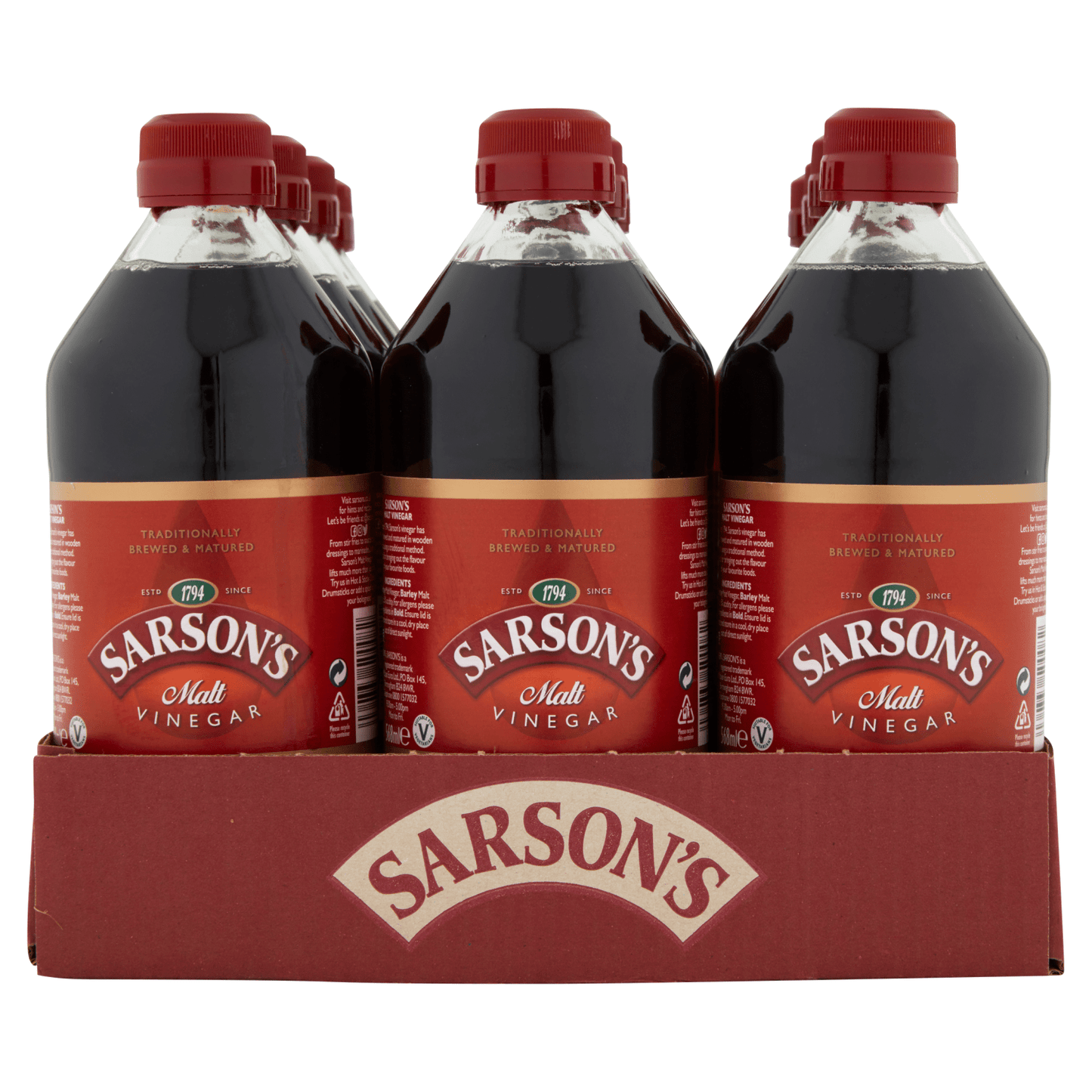 Sarson's Malt Vinegar 568ml - UK Food & Drink - 5060336500082