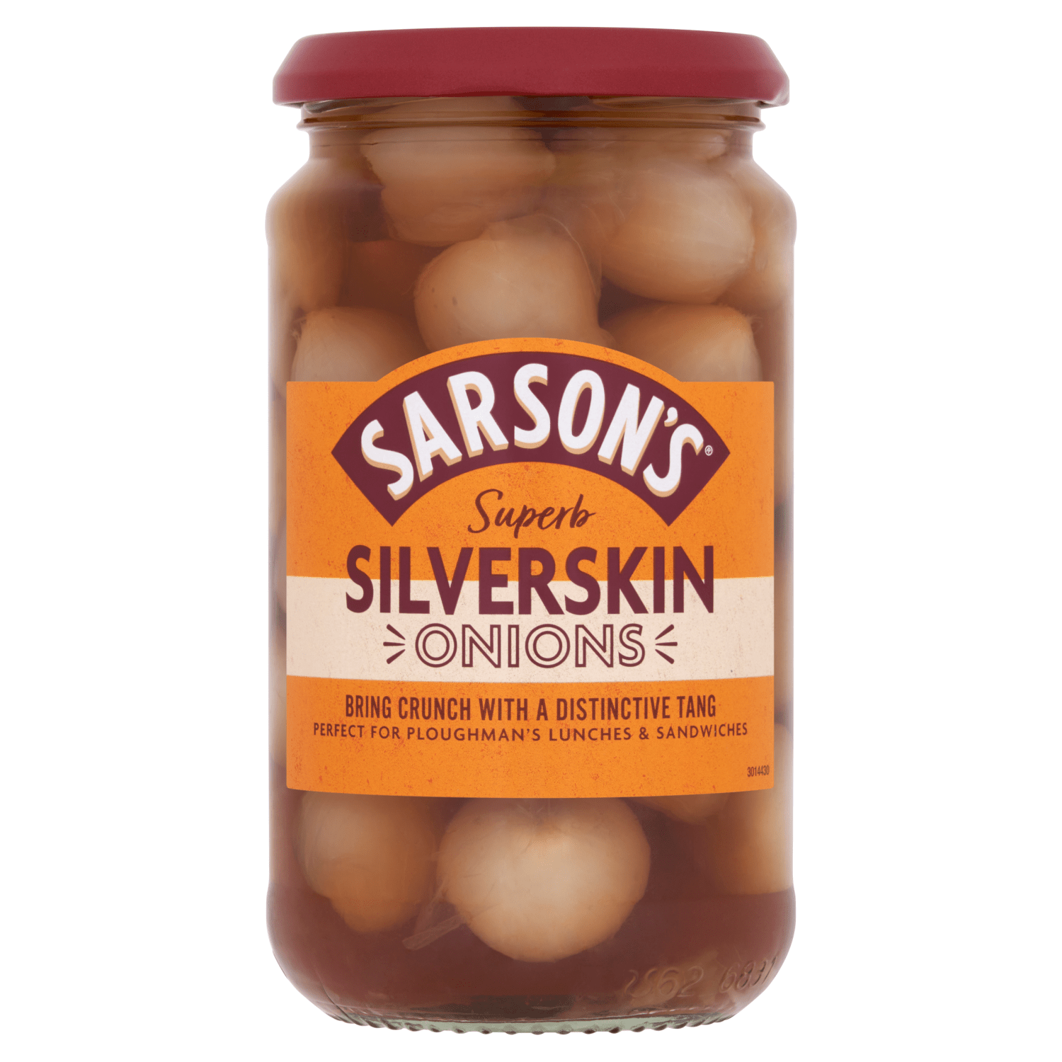 Sarson's Silverskin Onions 460g - UK Food & Drink - 5060336502949