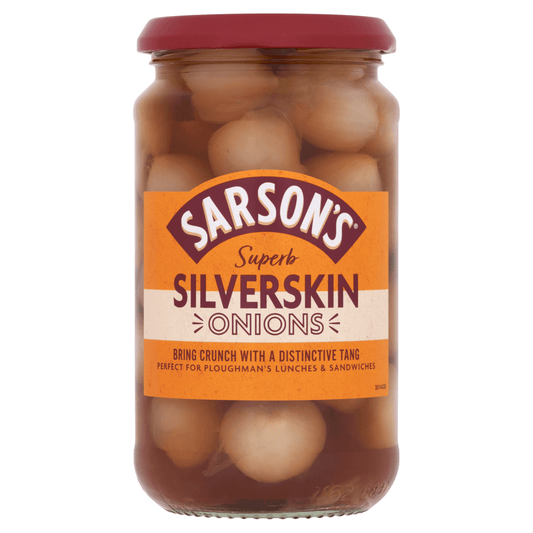 Sarson's Silverskin Onions 460g - UK Food & Drink - 5060336502949