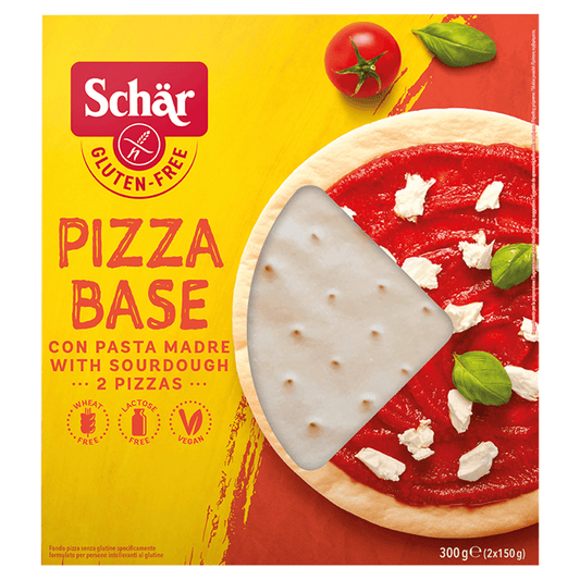 Schar Gluten - Free Pizza Base with Sourdough 2 x 150g (300g) - UK Food & Drink - 8008698002025