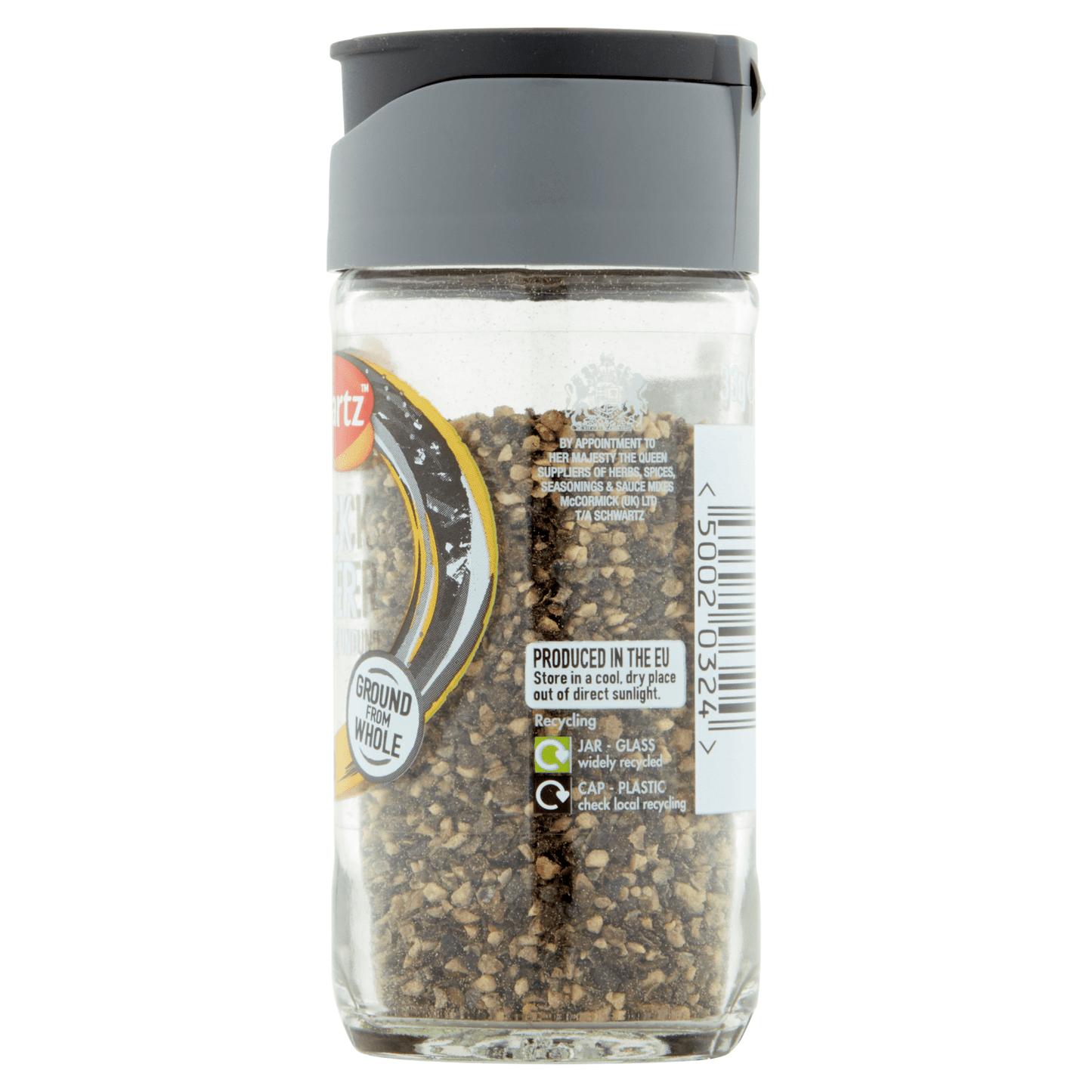 Schwartz Black Pepper Mild Coarse Ground 33g - UK Food & Drink - 50020324